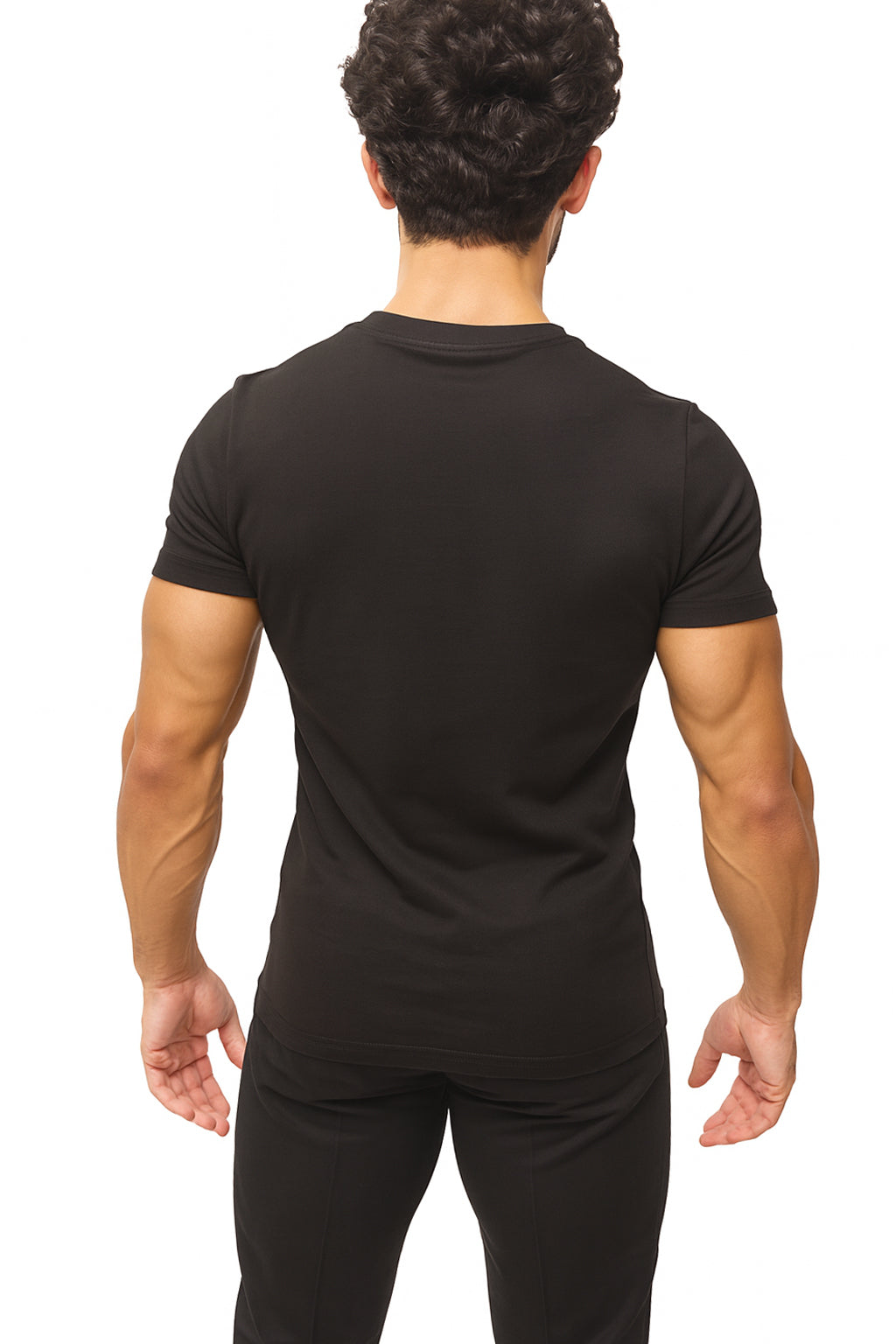 ARZ Classic Embroidered T-Shirt – Men - Black