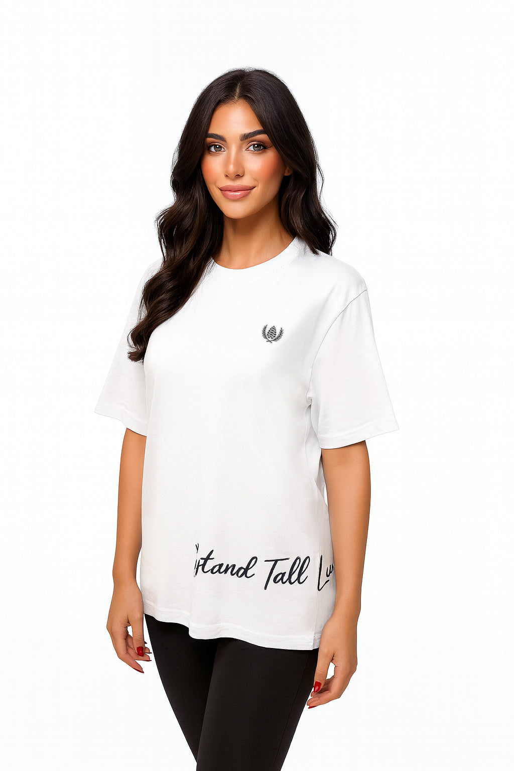 ARZ Oversized Logo T-Shirt – Women - White
