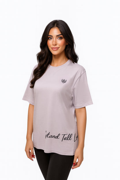 ARZ Oversized Logo T-Shirt – Women - Purple