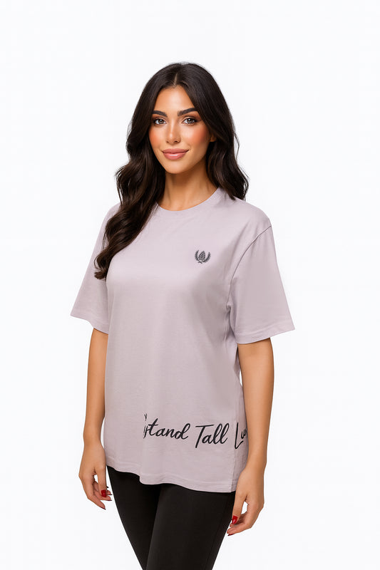 ARZ Oversized Logo T-Shirt – Women - Purple