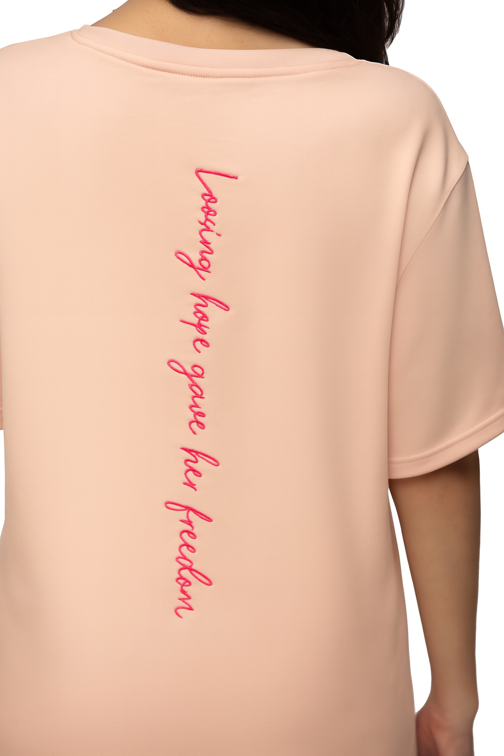 4Her Empower Oversized T-Shirt - Peach