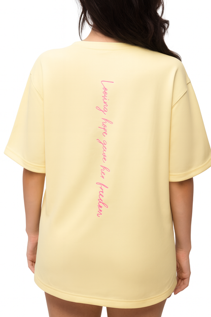 4Her Empower Oversized T-Shirt - Yellow