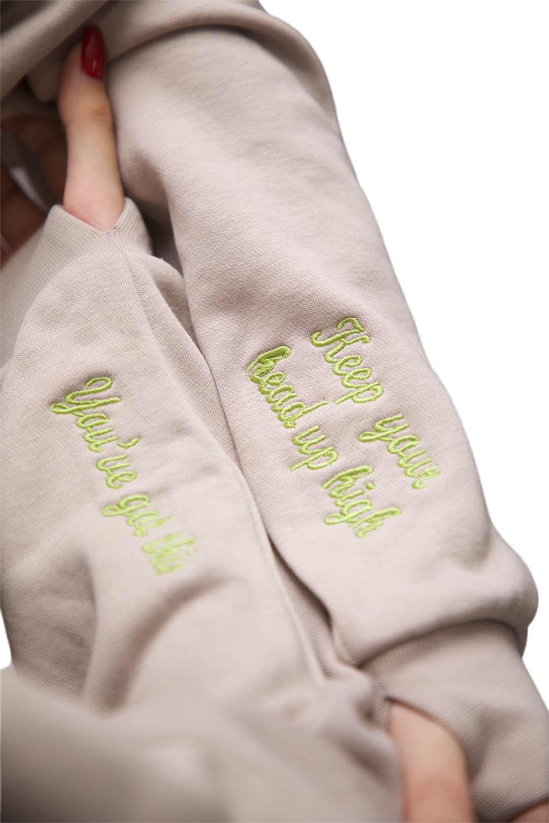 4Her Oversized Empowerment Hoodie - Greige