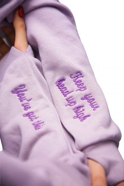 4Her Oversized Empowerment Hoodie - Purple