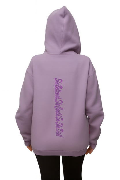4Her Oversized Empowerment Hoodie - Purple