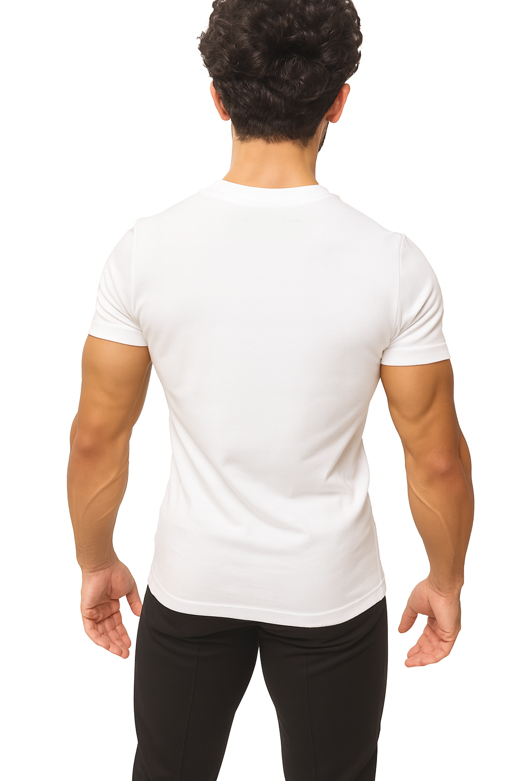 ARZ Classic Embroidered T-Shirt – Men - White