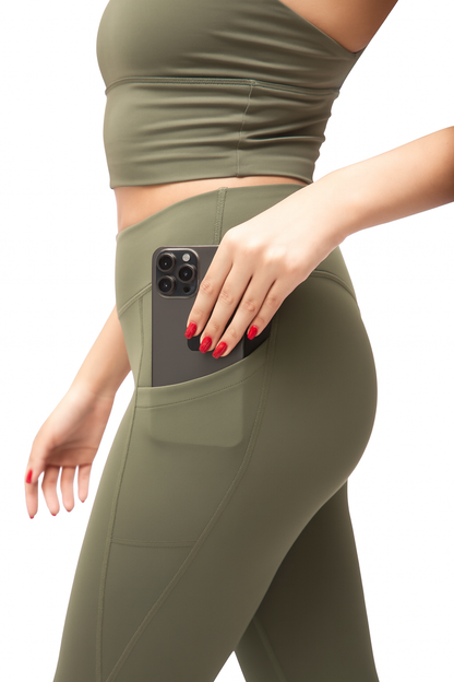 4Her Empower Leggings – Olive Green