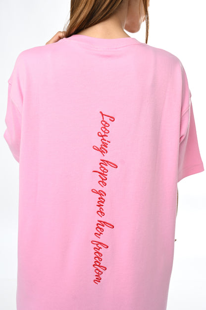 4Her Oversize Tee Dress - Women - Blush