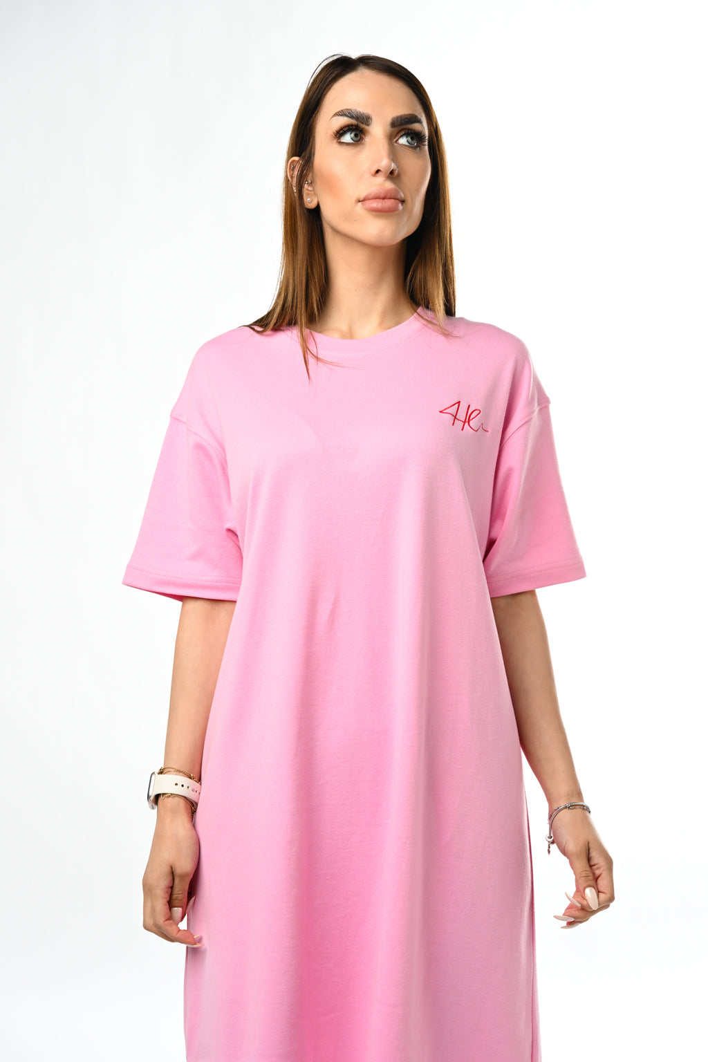 4Her Oversize Tee Dress - Women - Blush