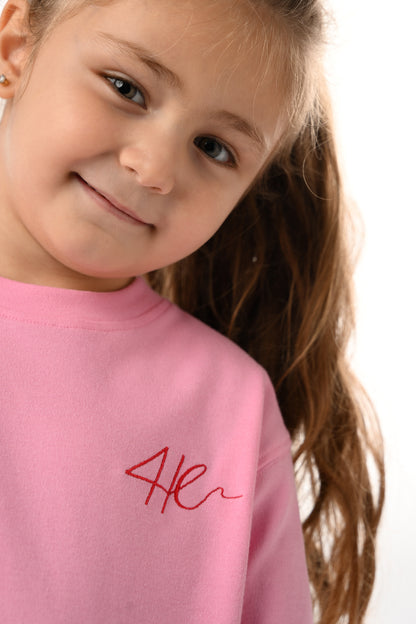 4Her Oversize Tee Dress - Girls - Pink
