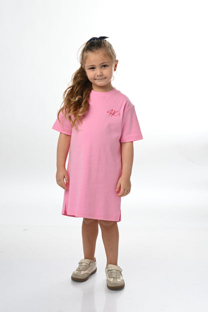 4Her Oversize Tee Dress - Girls - Pink