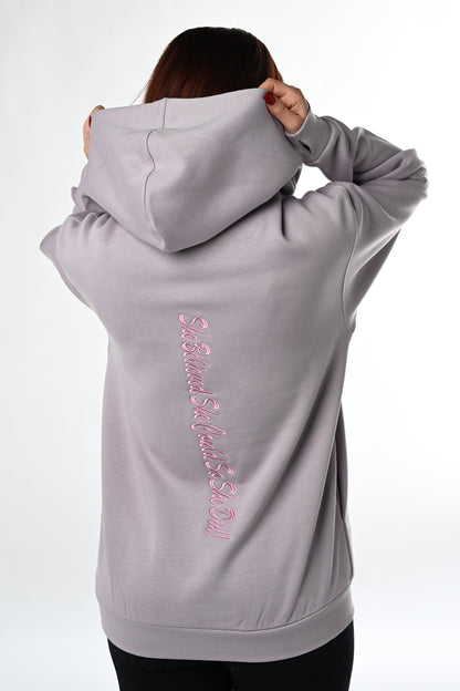 4Her Oversized Empowerment Hoodie - Purple