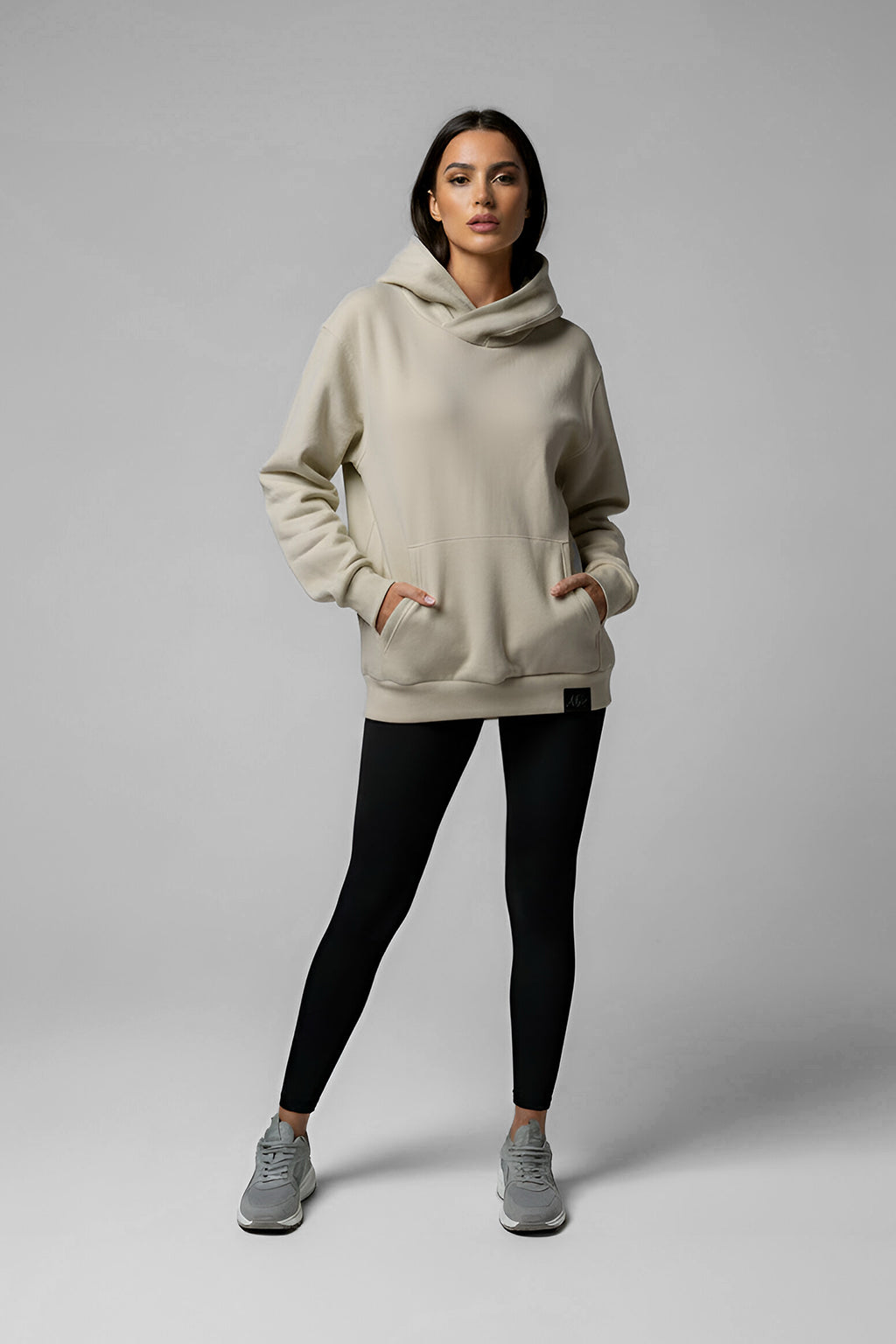 4Her Oversized Empowerment Hoodie - Greige