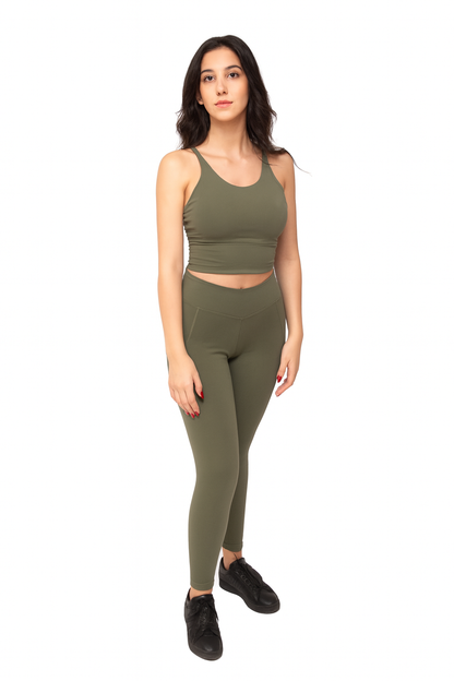 4Her Empower Leggings – Olive Green