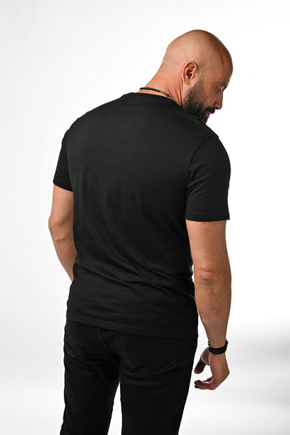 ARZ Classic Embroidered T-Shirt – Men - Black