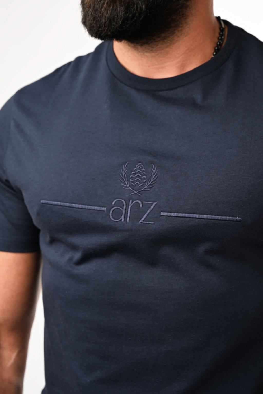 ARZ Classic Embroidered T-Shirt – Men - Black