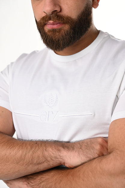 ARZ Classic Embroidered T-Shirt – Men - Navy Blue