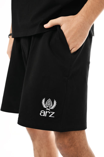 ARZ Tee + Short Oversize Set - Men - Noir