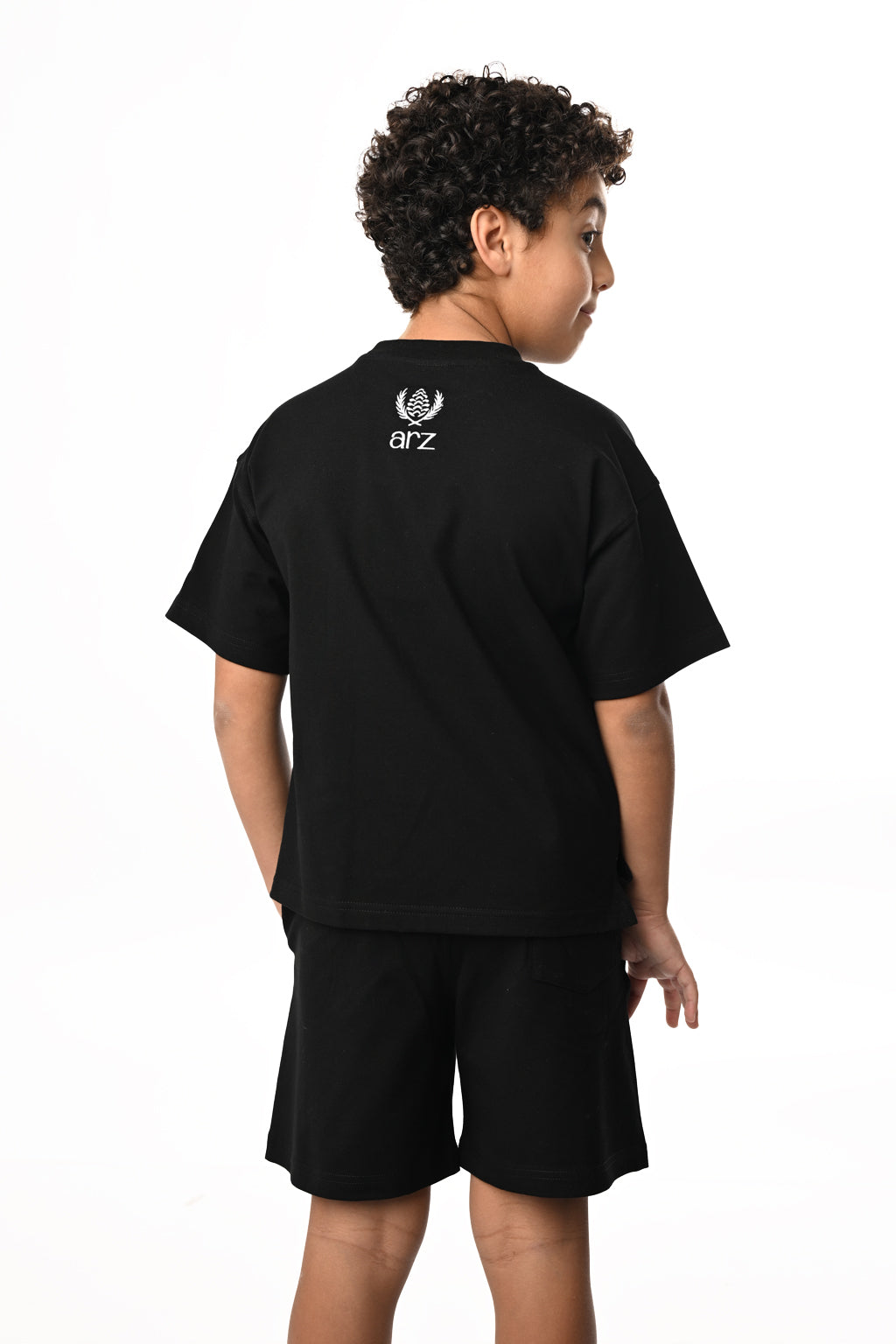 ARZ Tee & Short Oversize Set - Boys - Noir