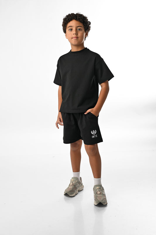 ARZ Tee & Short Oversize Set - Boys - Noir
