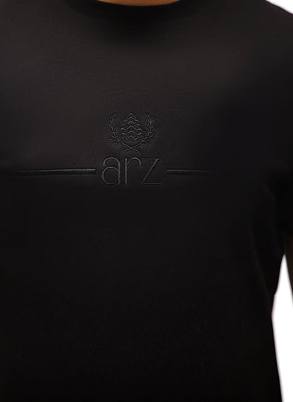 ARZ Classic Embroidered T-Shirt – Men - Navy Blue