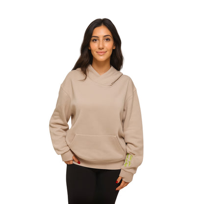 4Her Oversized Empowerment Hoodie - Greige