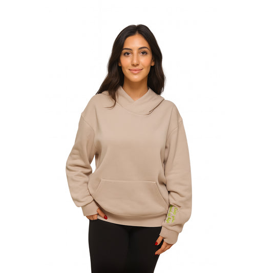 4Her Oversized Empowerment Hoodie - Greige