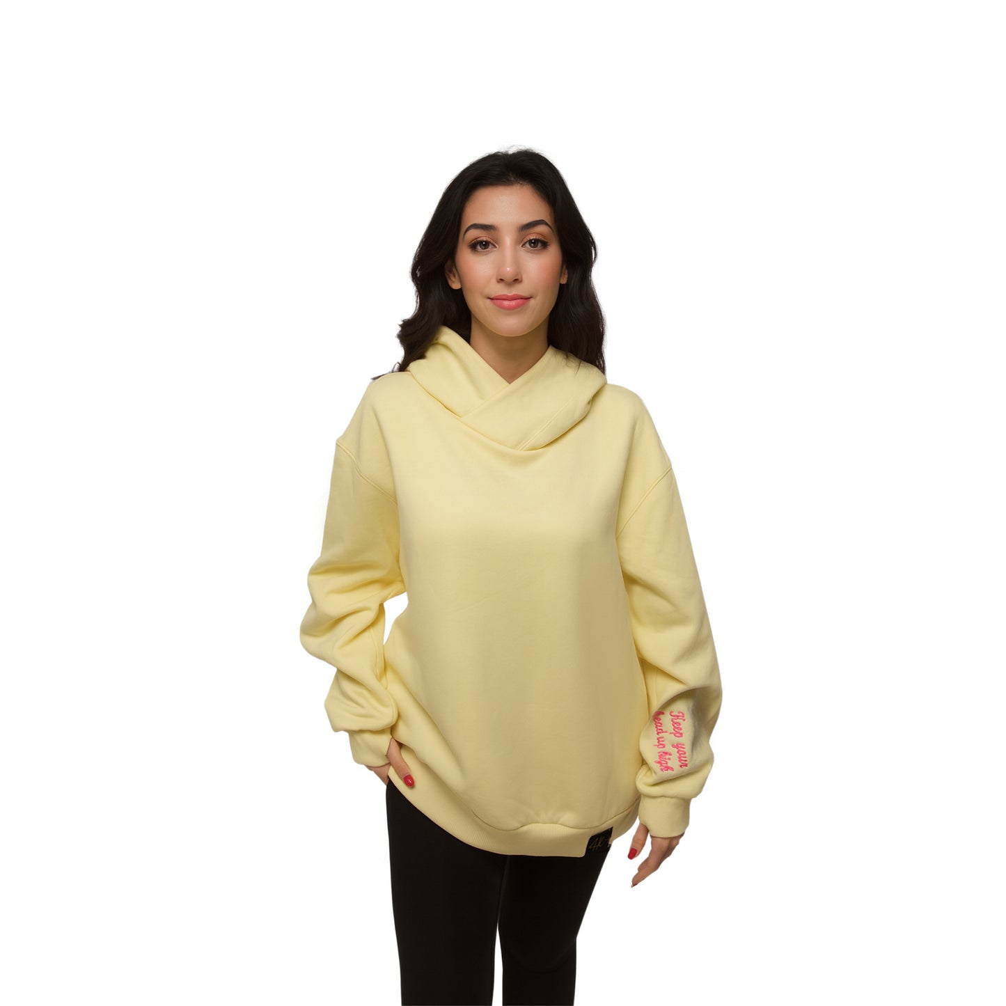 4Her Oversized Empowerment Hoodie - Yellow