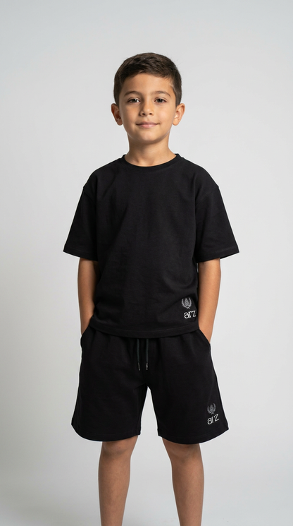 ARZ Tee & Short Oversize Set - Boys - Black