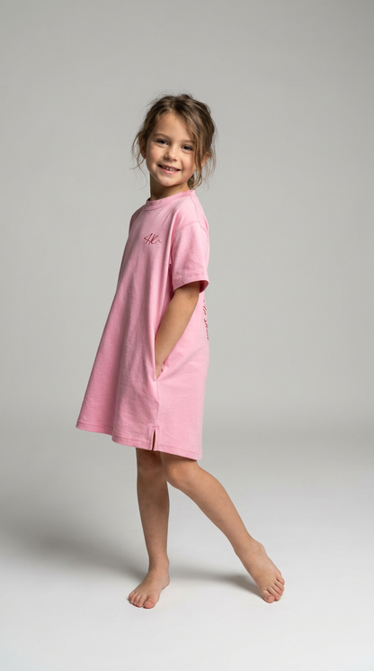4Her Oversize Tee Dress - Girls - Pink