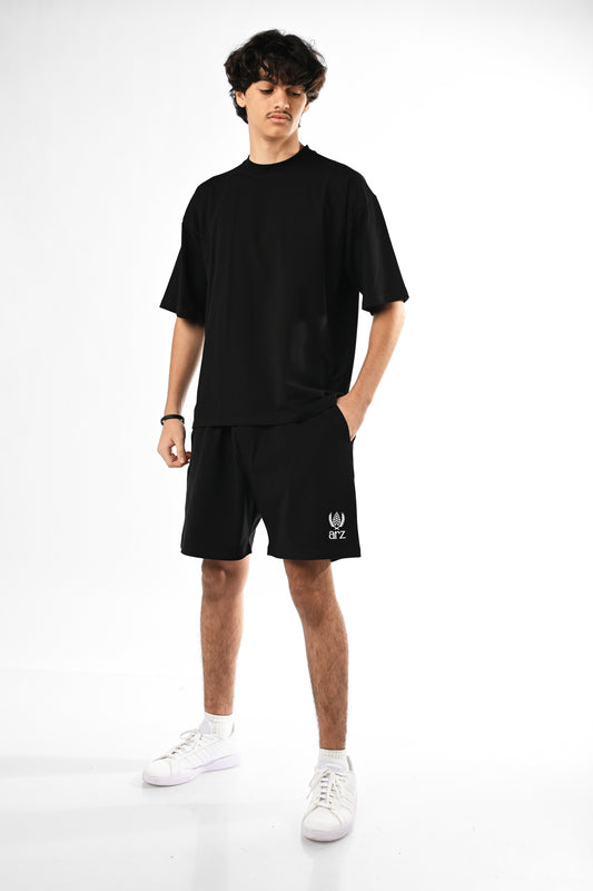 ARZ Tee + Short Oversize Set - Men - Noir