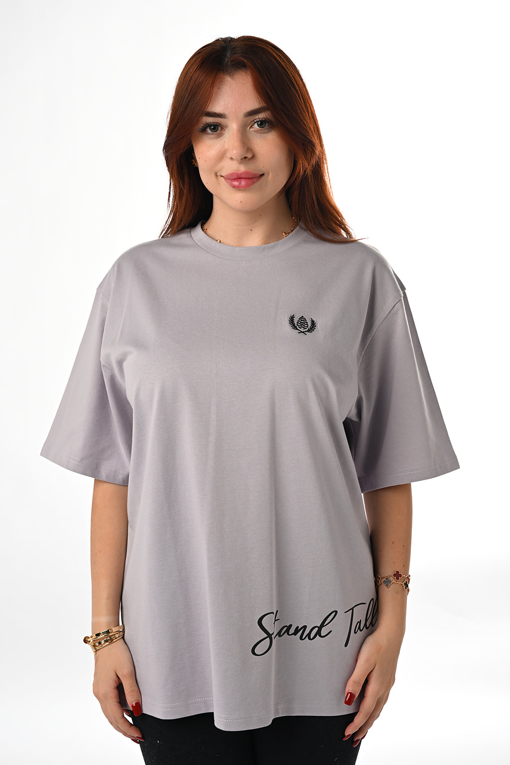ARZ Oversized Logo T-Shirt – Women - Purple