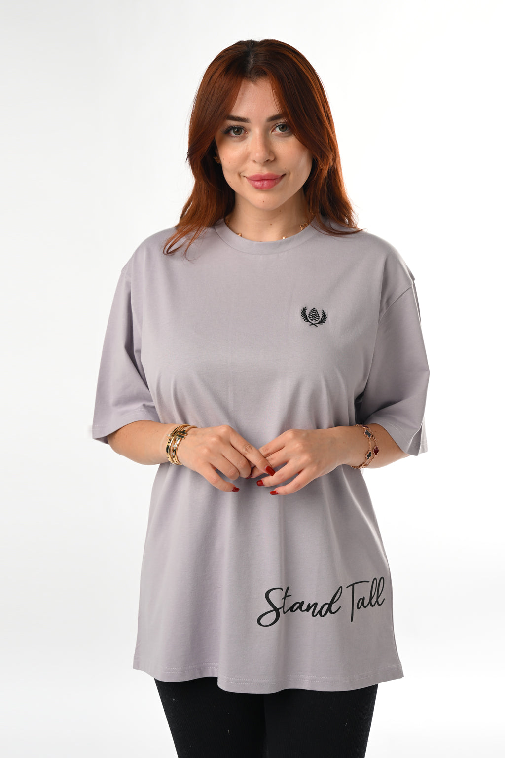 ARZ Oversized Logo T-Shirt – Women - Purple