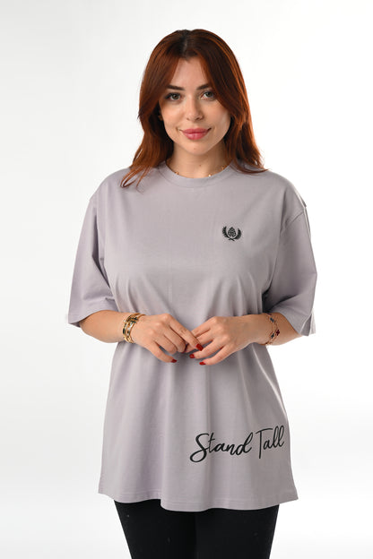 ARZ Oversized Logo T-Shirt – Women - Purple