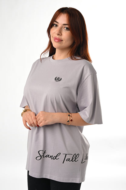 ARZ Oversized Logo T-Shirt – Women - Purple