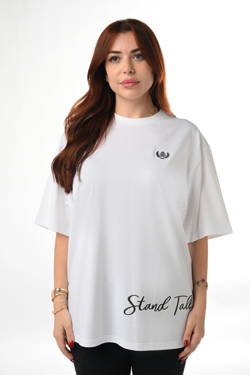 ARZ Oversized Logo T-Shirt – Women - White