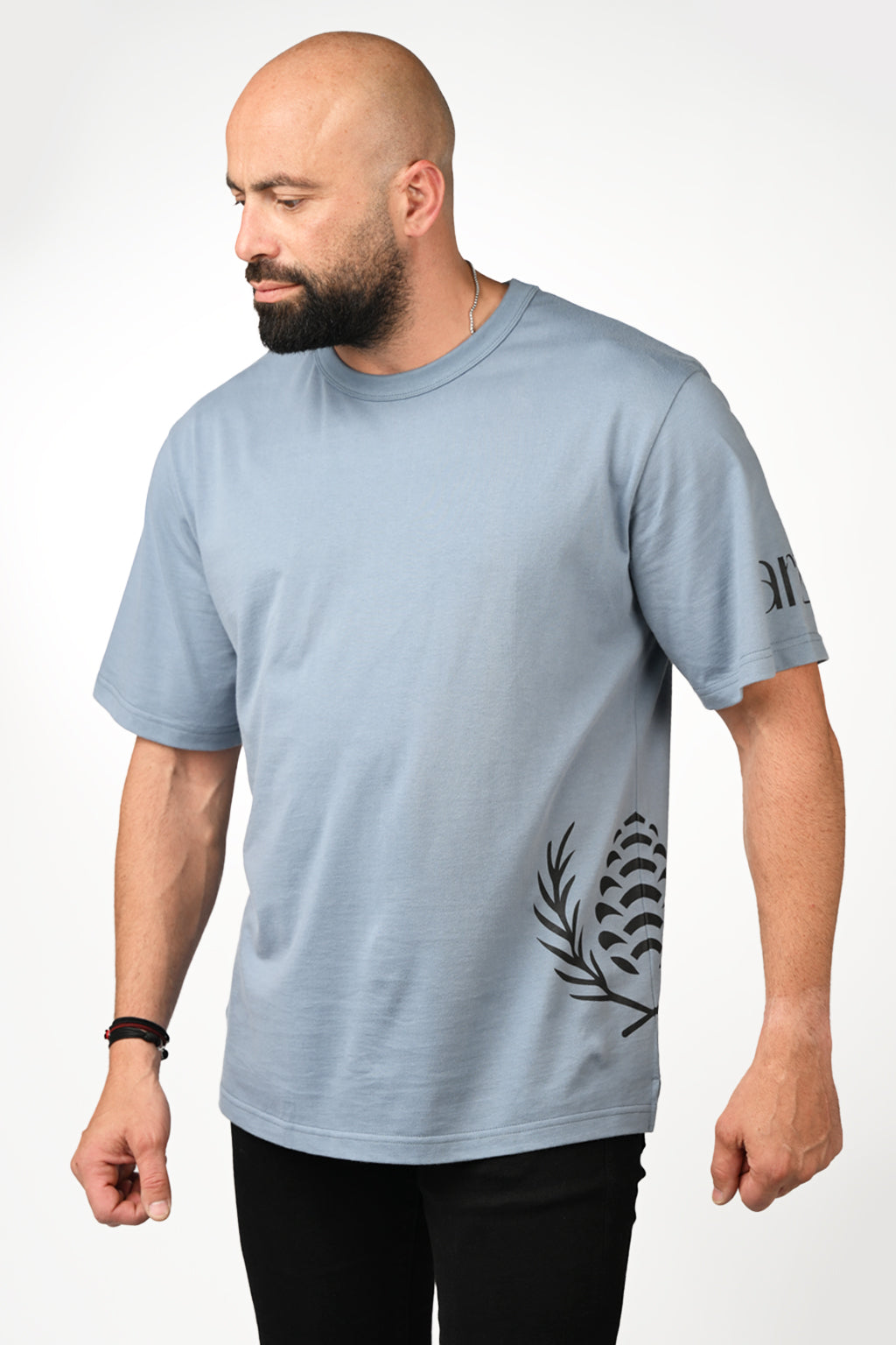 ARZ Oversized Logo T-Shirt – Men - White