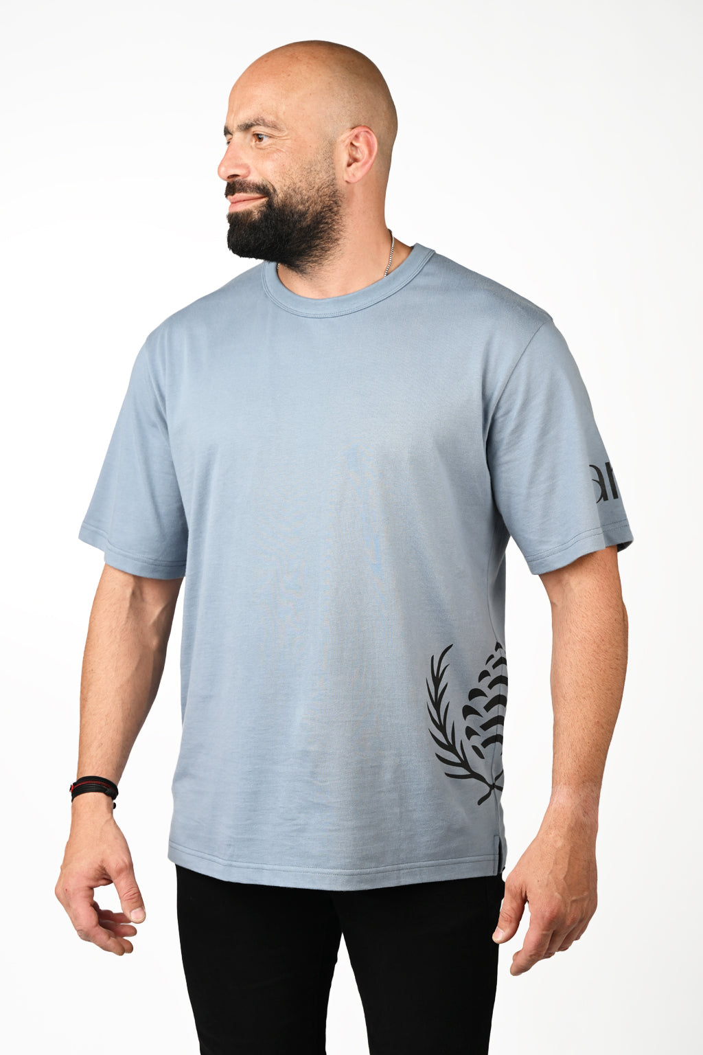 ARZ Oversized Logo T-Shirt – Men - White