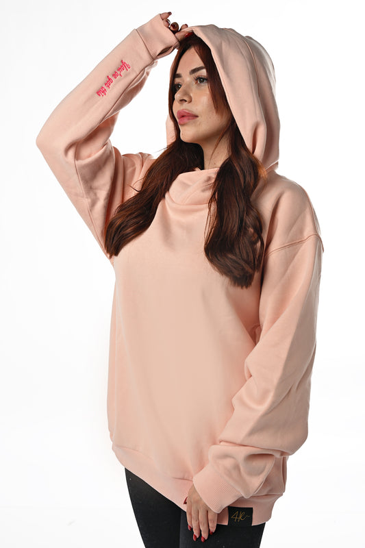 4Her Oversized Empowerment Hoodie - Peach