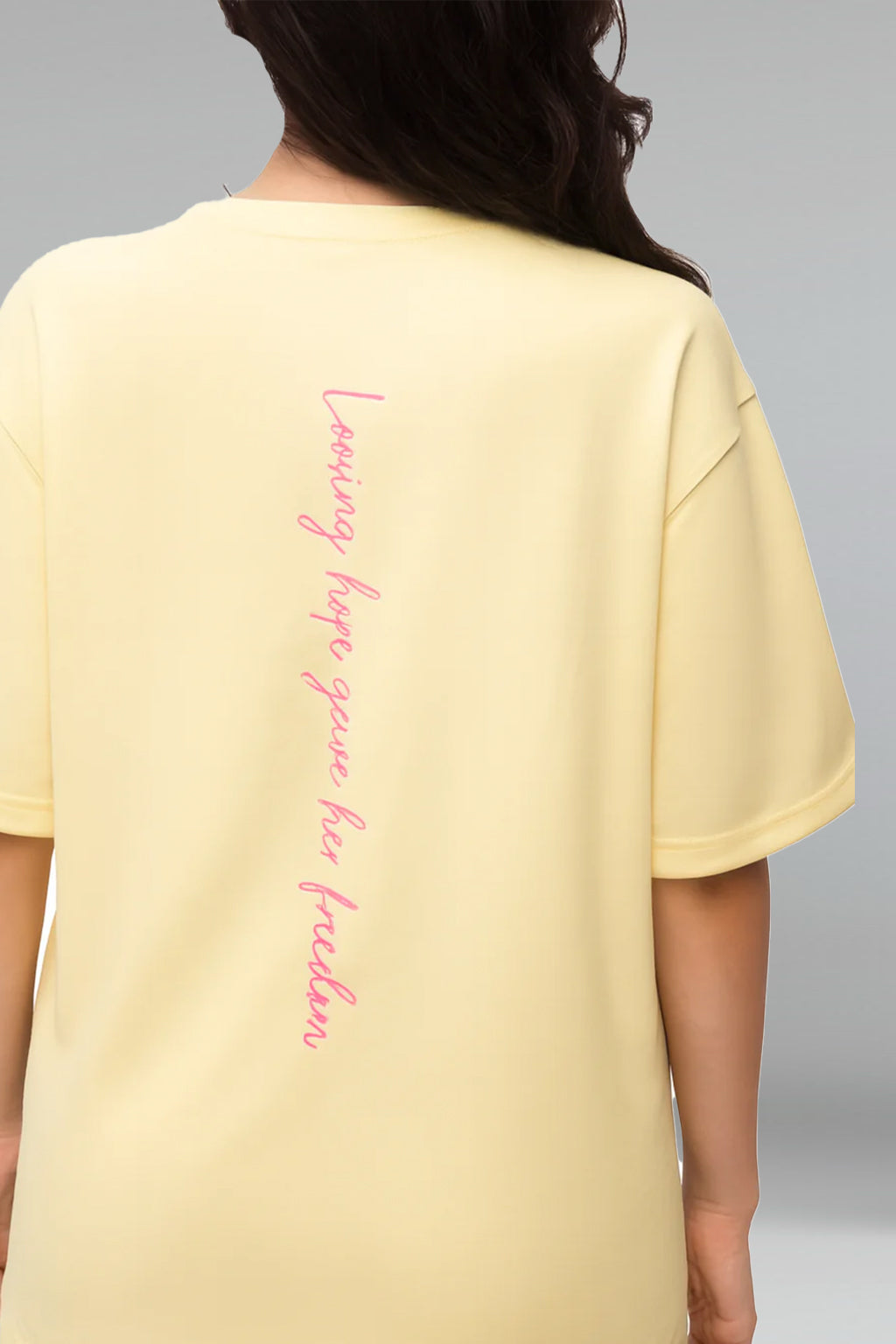 4Her Empower Oversized T-Shirt - Yellow