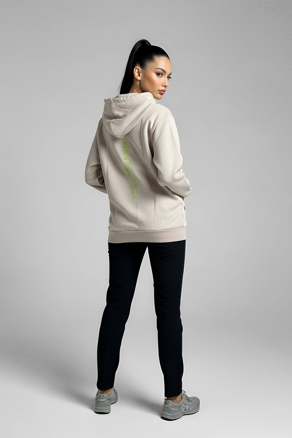 4Her Oversized Empowerment Hoodie - Greige