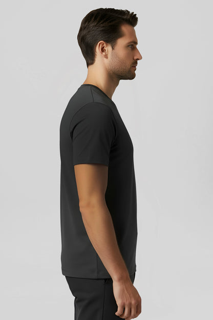 ARZ Classic Embroidered T-Shirt – Men - Navy Blue