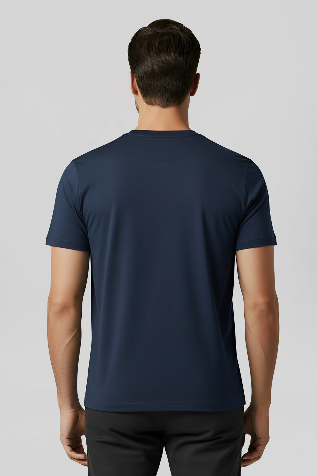 ARZ Classic Embroidered T-Shirt – Men - Navy Blue