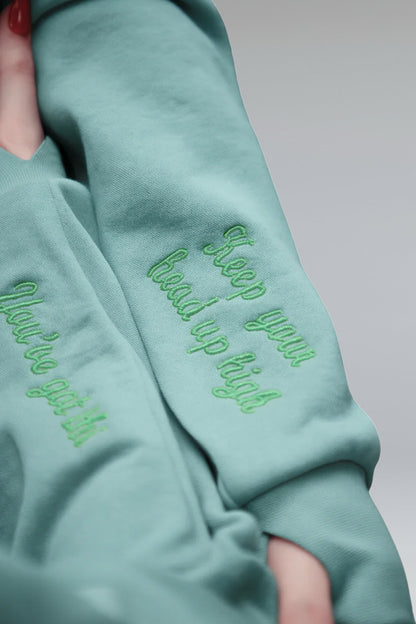 4Her Oversized Empowerment Hoodie - Greige