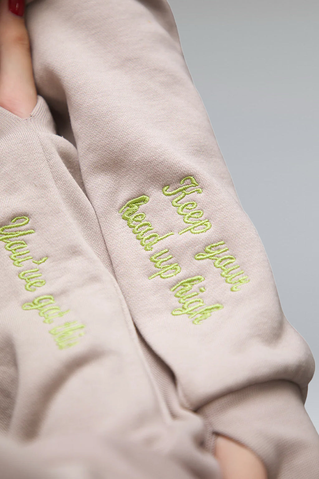 4Her Oversized Empowerment Hoodie - Greige