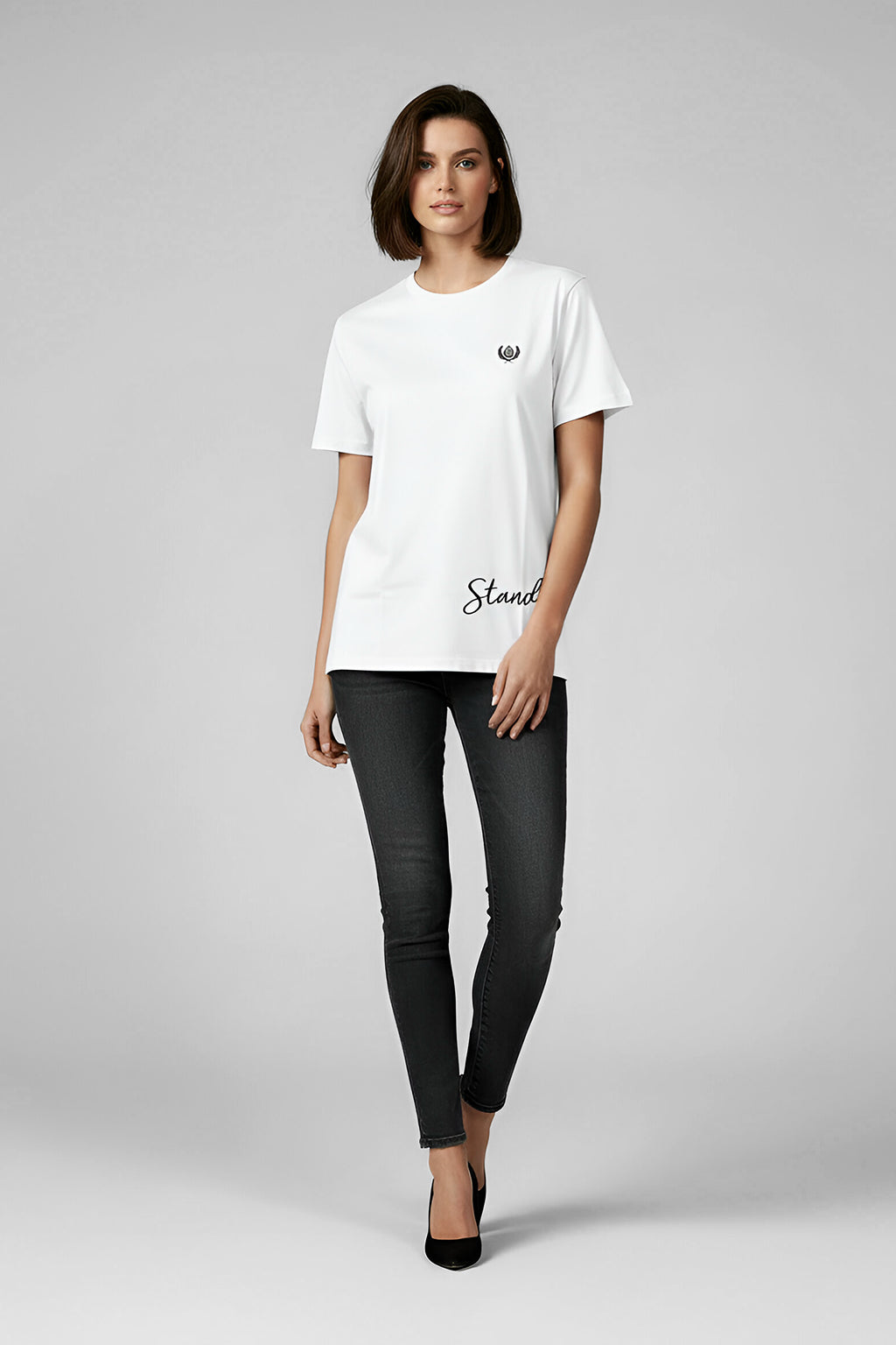 ARZ Oversized Logo T-Shirt – Women - Purple