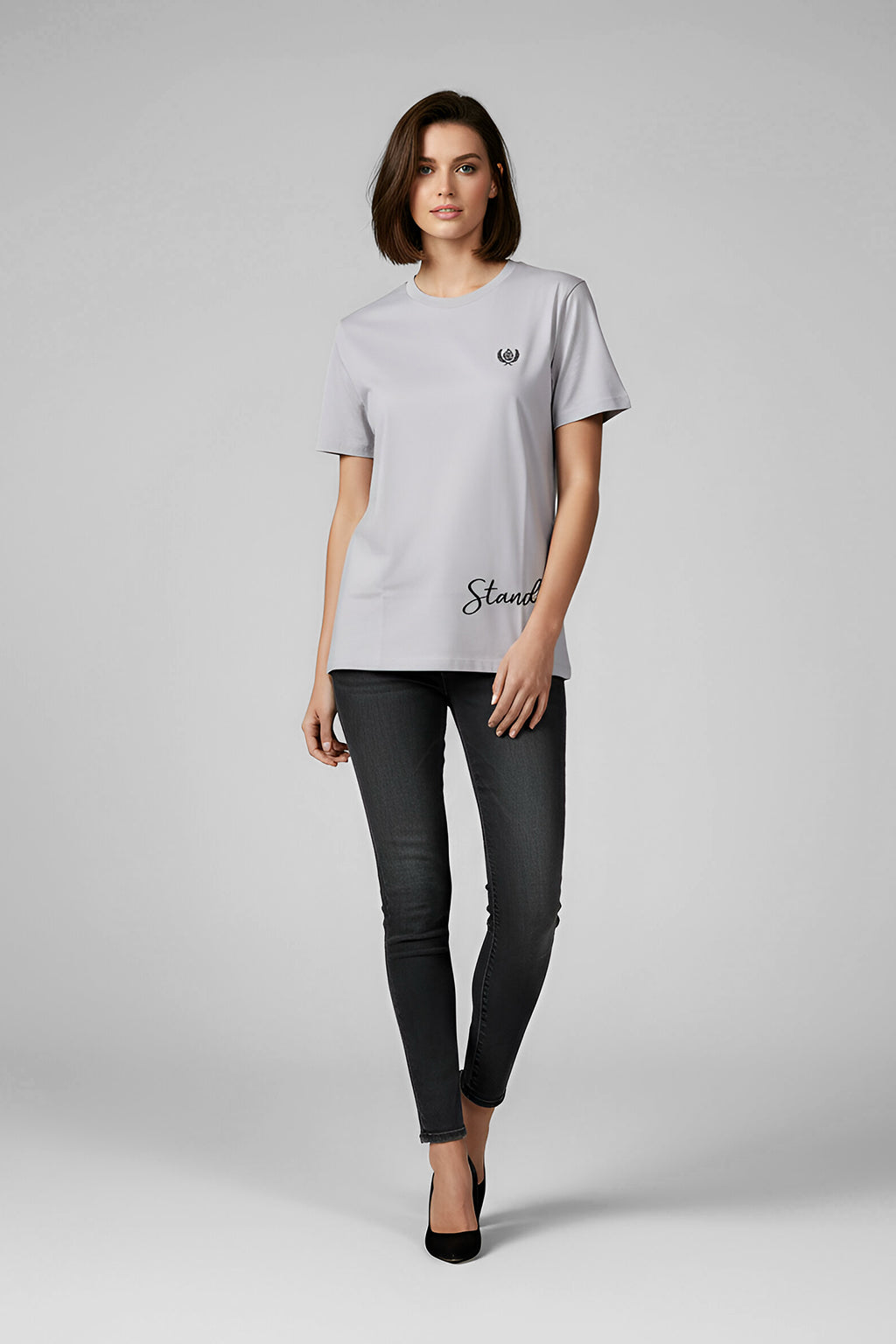 ARZ Oversized Logo T-Shirt – Women - Purple