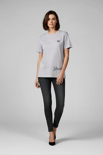 ARZ Oversized Logo T-Shirt – Women - Purple